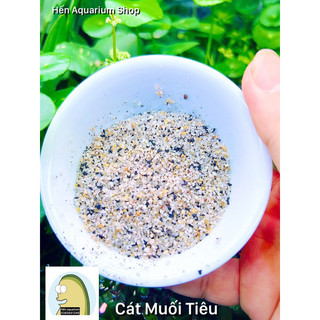 Cát muối tiêu hạt to trang trí bể cá cảnh thuỷ sinh