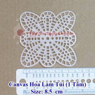 Canvas hoa làm túi xách (size 8.5cm,11.3cm,14cm)