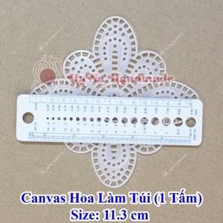 Canvas hoa làm túi xách (size 8.5cm,11.3cm,14cm)