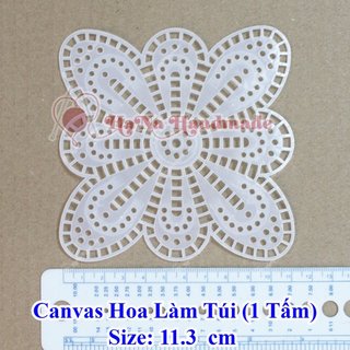 Canvas hoa làm túi xách (size 8.5cm,11.3cm,14cm)