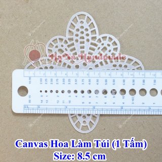 Canvas hoa làm túi xách (size 8.5cm,11.3cm,14cm)