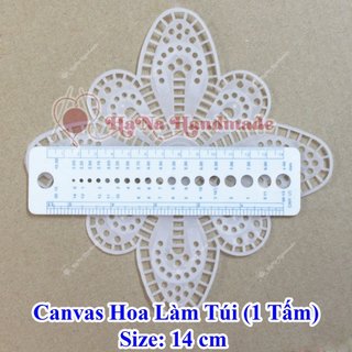 Canvas hoa làm túi xách (size 8.5cm,11.3cm,14cm)