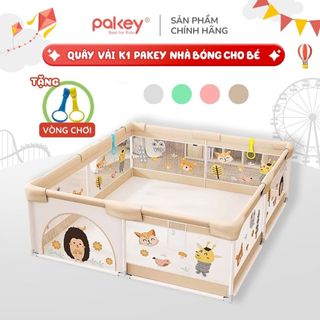 Quây Bóng Cho Bé Pakey, Nhà Bóng Khung Inox Dày Dặn Chắc Chắn, Dễ Dàng Tháo Lắp, Bảo Hành 1 Năm   - K1