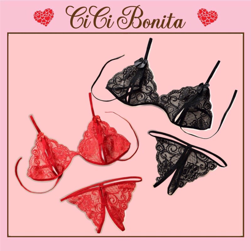 Set đồ lót nữ phối ren sexy,quần lọt khe xẻ đáy gợi cảm CICI BONITA HCM CL01 | BigBuy360 - bigbuy360.vn
