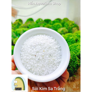 Sỏi trắng kim sa trang trí bể cá cảnh thuỷ sinh