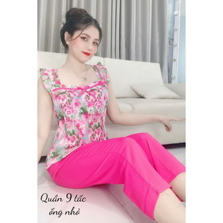 Sét bộ mango dập ly quần 9 tấc