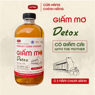 Giấm mơ detox men mồi kobumcha, đẹp dáng sáng da, ủ chậm lâu năm
