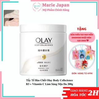 Tẩy tế bào chết olay body cellscience b3 + vitamin c làm sáng mịn da 200g