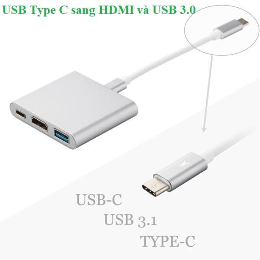 Cáp Chuyển Type-C ra USB 3.0, HDMI, Type-C