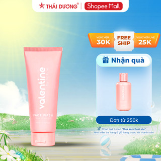 Sữa rửa mặt Valentine gạo nứt 150ml dang gel giúp trắng sáng ,dịu nhẹ, cấp ẩm cho da _Sao Thái Dương