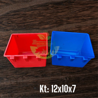 Combo 20 máng đưng thức ăn cho gà, loại trung 3 móc