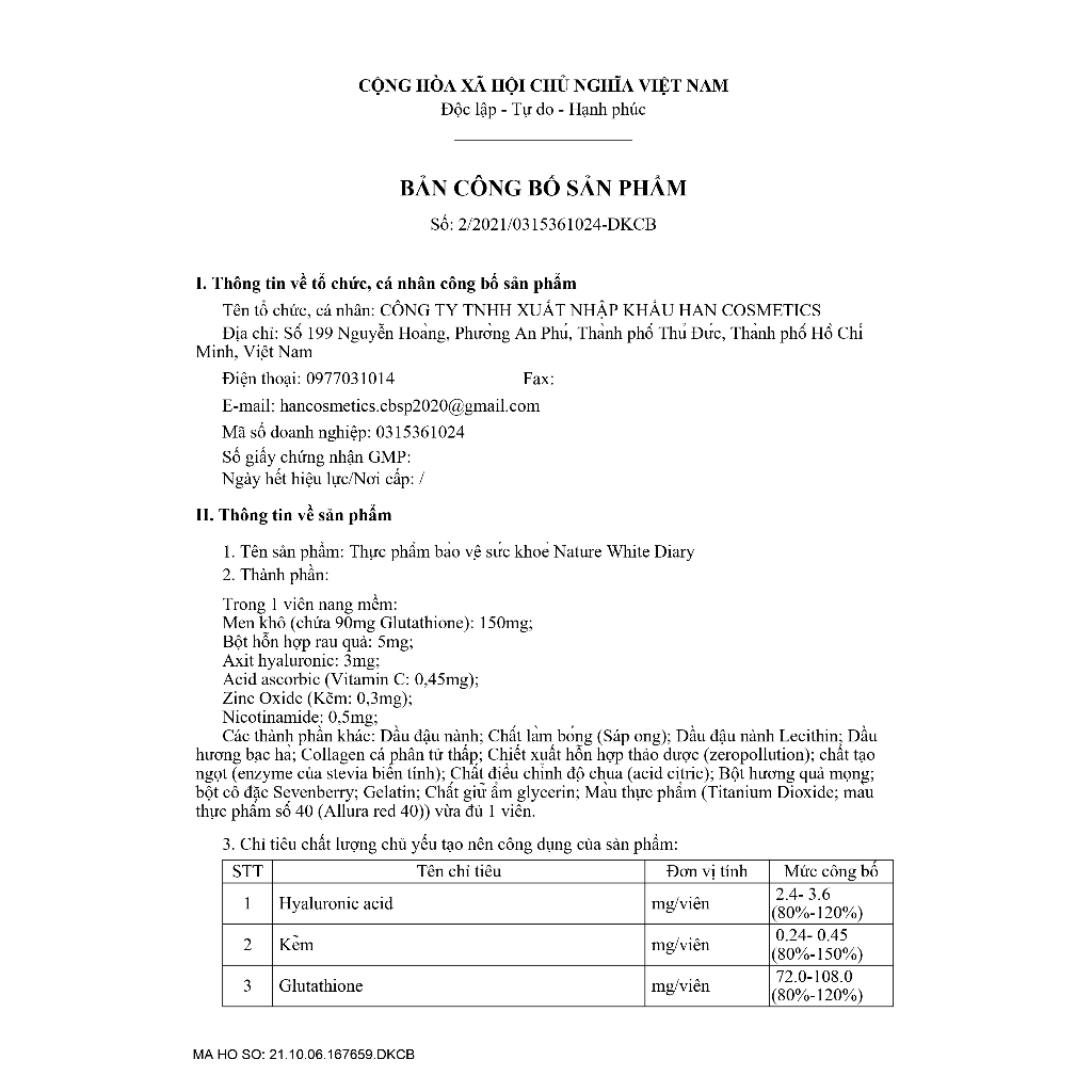 Combo 40 Viên Uống Trắng Da Hàn Quốc Hanvely - Nature White Dairy - Tăng Độ Đàn Hồi, Giảm Tàn Nhang