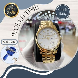 Đồng hồ nam Sunrise dây thép DM784SWA full hộp, thẻ bảo hành 3 năm, kính sapphire chống xước, chống nước