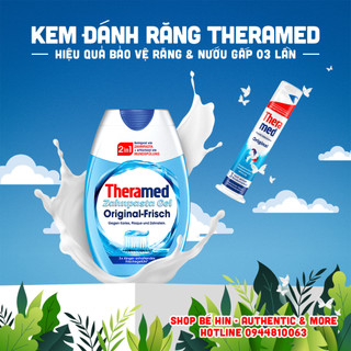 Kem đánh răng Theramed Đức, sạch mảng bám, chống hôi miệng, ngừa sâu răng, viêm lợi nướu