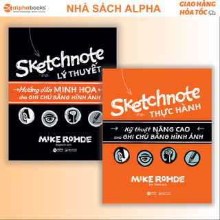 Combo 2 Sách Sketchnote Lý Thuyết + Sketchnote Thực Hành