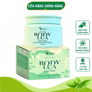  Kem Trắng Da Body Lụa Sica White Chính Hãng 220gr Dưỡng Thể Cấp Ẩm Phục Hồi Da Sáng Đều Màu Mờ Thâm Toàn Thân Chân Tay 
