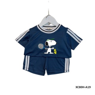 Bộ cộc tay XOOP thể thao thông hơi in họa tiết Chó Cứu Hộ cho bé (9-21kg) XC80H,Đồ bộ thời trang quần áo Phúc Yến