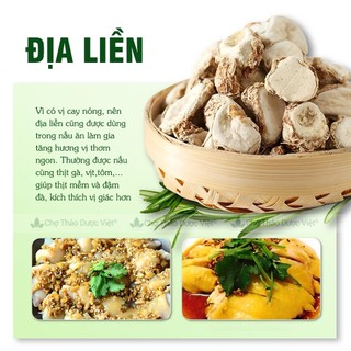 Địa liền 1kg, tam nại, sa khương, khô, thái lát, sạch, đẹp - Chợ Thảo Dược Việt