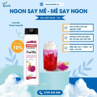 Andros fruit mix thanh long đỏ 820ml