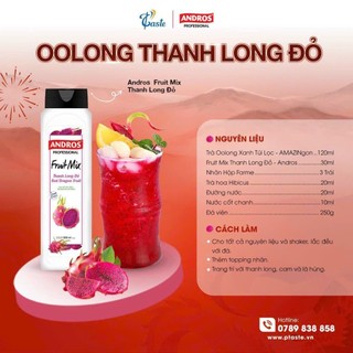 Andros Fruit Mix Thanh Long Đỏ 820ml