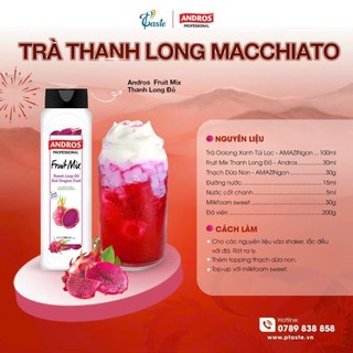Andros Fruit Mix Thanh Long Đỏ 820ml