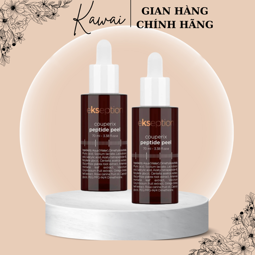 [ 5ml Dùng Thử ] Peel phục hồi da nhiễm corticoid Ekseption Couperix Peptide Peel