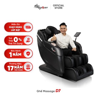 Ghế massage ELIP D7 - Matxa cổ vai gáy chuyên sâu, Túi khí bấm huyệt, 9 bài mát xa tự động