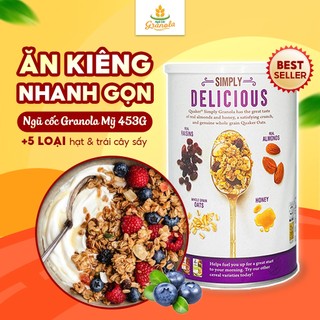 【Ngũ Cốc Granola】Giảm Cân Ăn Kiêng Mix Sữa Chua Trái Cây Dinh Dưỡng Buổi Sáng 454g Hàng Mới Về Liên Tục (Hạt Ngon)