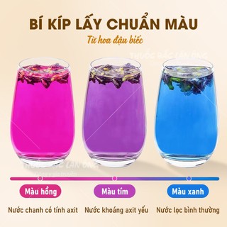Hoa đậu biếc sấy lạnh 100g, trà hoa đậu biếc, pha trà, nấu chè, nấu xôi, làm bánh, thạch