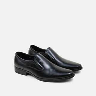 Giày tây nam BQ size 38-43 công sở cao cấp dáng lười mũi nhọn da bò trơn basic trẻ trung thanh lịch GT8158