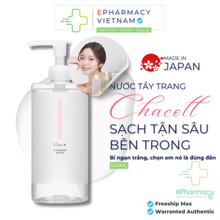 Nước Tẩy Trang Chacott for Professionals Cleansing Water Nhật Bản cho da nhạy cảm 500ml