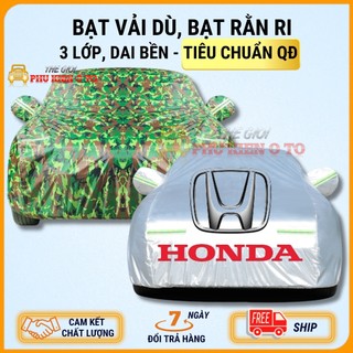 Bạt Phủ Ô Tô Vải Dù Oxford, Bạt Rằn Ri Honda CRV, Brio, City, HRV, Accord, Civic, Jazz Chống Nóng, Chống Nước Hiệu Quả