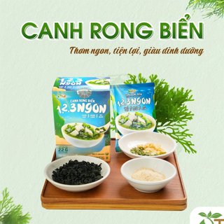 Canh dưỡng sinh rong biển ăn liền tiện lợi TMF 55gr hộp 10 gói