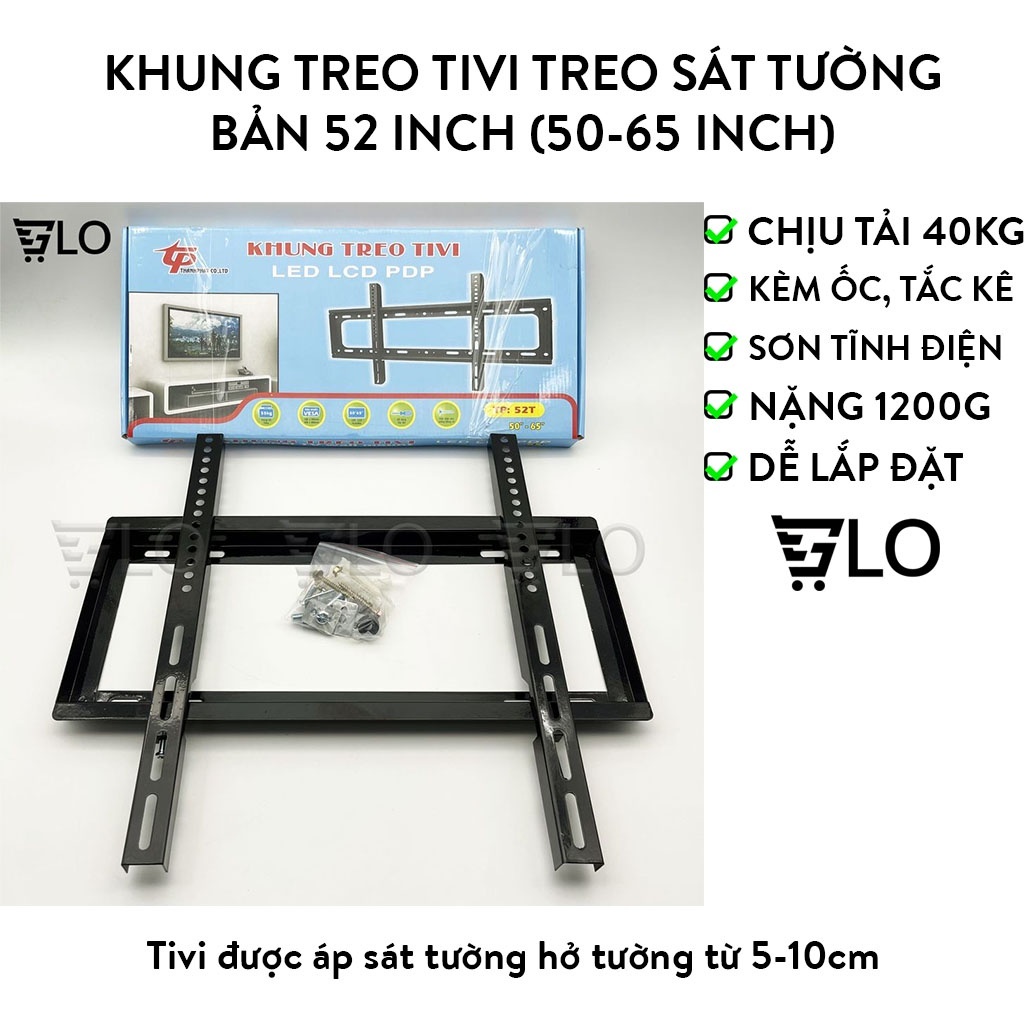 Khung Treo Tivi Thẳng/Nghiêng/Xoay Treo Sát Tường Đầy Đủ Kích Thước Từ 24inch Đến 65inch