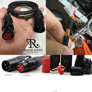 Dây tín hiệu XLR canon đực cái lõi đồng (1 sợi) chống nhiễu chống ù
