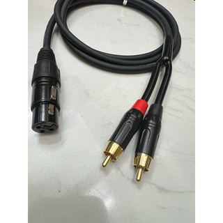 Dây Canon XLR,đực cái ra 2 AV hoa sen hàng tốt