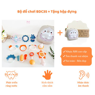 Bộ đồ chơi xúc xắc gặm nướu cao cấp Hinata BDC35 an toàn cho bé