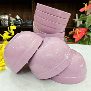 (5,10 cái) TÔ NHỰA SÂU 14cm màu TÍM pastel .Nhựa DẺO 700ml . Cứng cáp, bóng đẹp, dễ vệ sinh