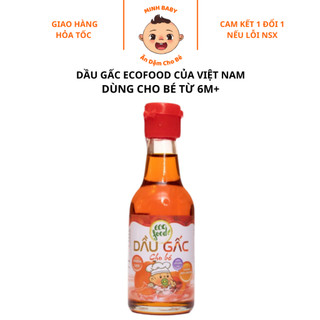 Dầu gấc ăn dặm cho bé từ 6 tháng, dầu gấc ép lạnh ecofood bổ sung chất cho bé ăn dặm, Minh Baby Store.