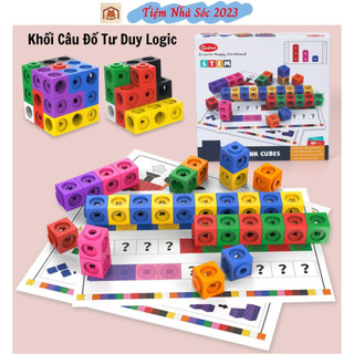 Đồ Chơi Xếp Hình Math link cube-Number Block Giáo Cụ Học Toán Và Rèn Tư Duy Logic Cho Bé tiemnhasoc