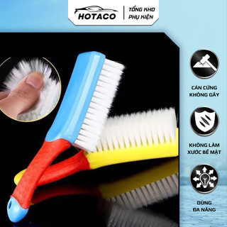 Bàn chải đa năng ô tô, bàn chải cọ rửa lốp, sên xe hơi, xe máy, không gây xước | HOTACO