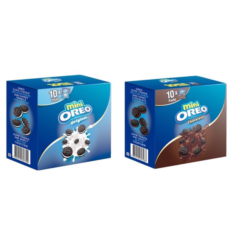  Hộp Bánh Quy OREO Mini Vị Vani socola 204g  10 Gói Nhỏ Bên Trong  