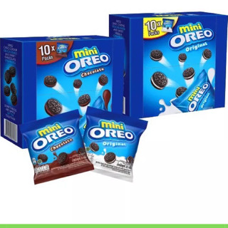 Hộp Bánh Quy OREO Mini Vị Vani/socola, Hộp 204g( 10 gói nhỏ bên trong)