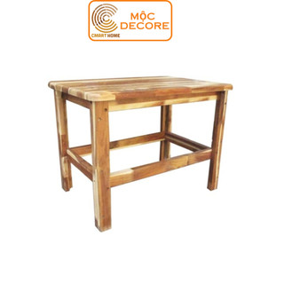 Bàn Chữ Nhật Gỗ Đức Thành, Bàn Cafe Gỗ Tràm Chắc Chắn, Bàn Ăn Sang Trọng Kích Thước 600x400x445 mm