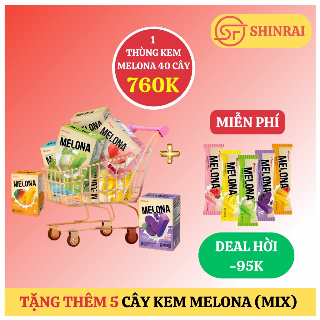 Kem Melona Binggrae Hàn Quốc( cây 80ml)