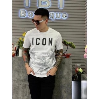 Áo thun tay lỡ họa tiết I COn cây dừa in trước sau - Áo phông unisex nam nữ basic phong cách hàn quốc ulzzang freesize