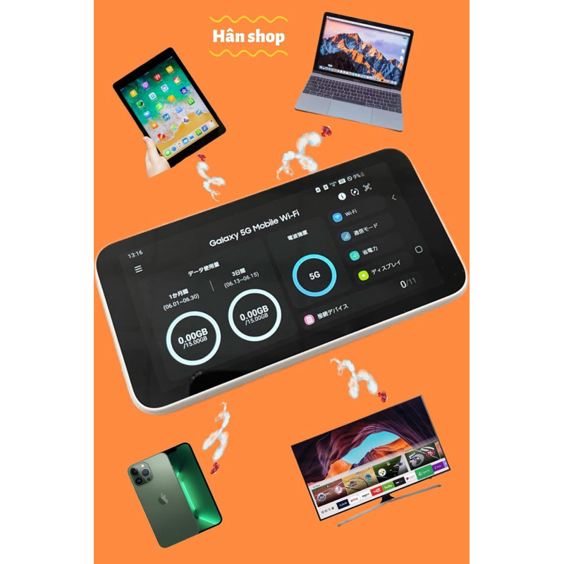 【SAMSUNG 5G】 Bộ phát Wifi 5G/4G Samsung Galaxy mobile SCR01 ( chính hãng nội địa Nhật ) | BigBuy360 - bigbuy360.vn