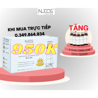  Collagen nước uống đẹp da Nucos super white 50ml x 10 chai 