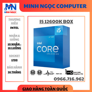Cpu intel core i5-12600k - socket intel lga 1700/alder l