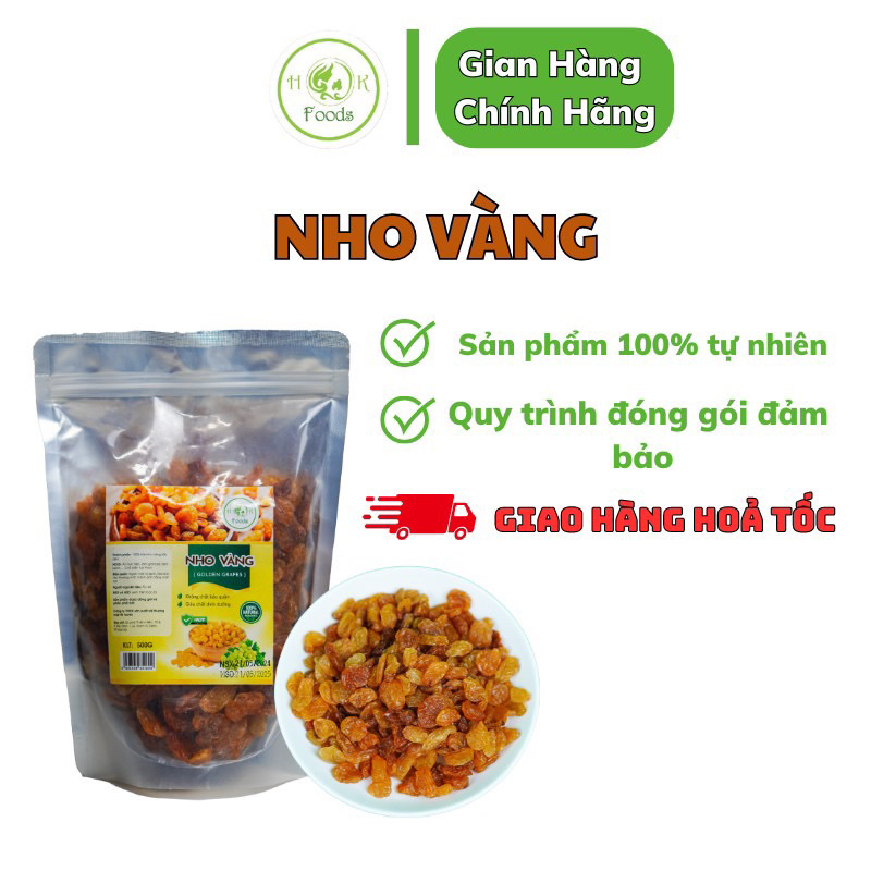 Nho khô vàng Ấn độ 500g